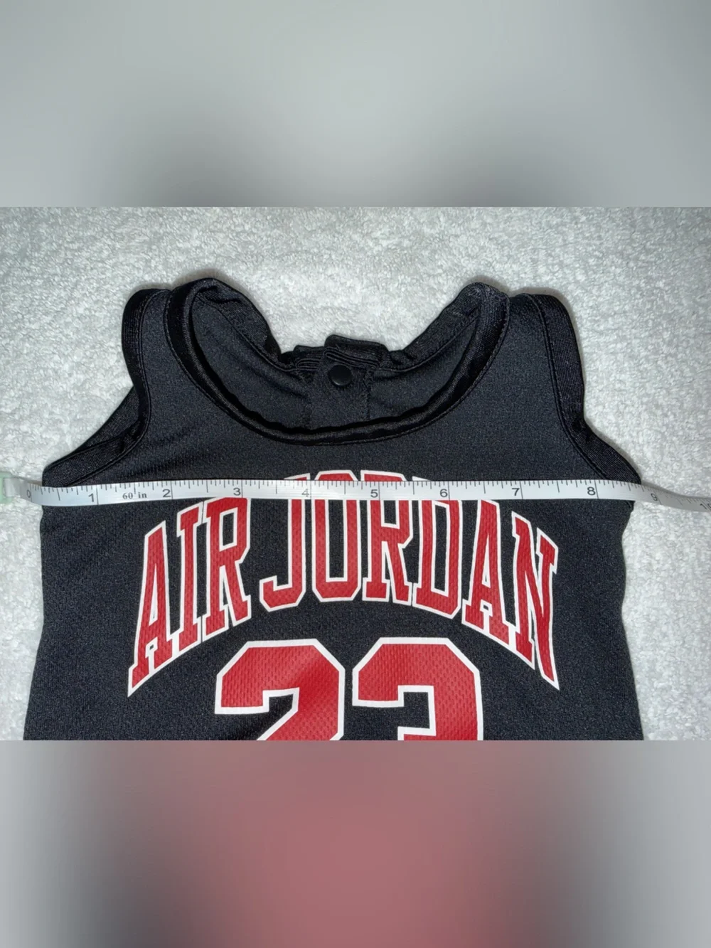 Air Jordan 23 Black & Red Infant Romper Size Newborn‎